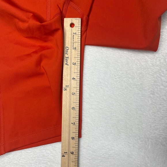 Girlfriend Collective High Rise 8” Bike Short Azalea Orange sz S Activewear EUC - Picture 7 of 11